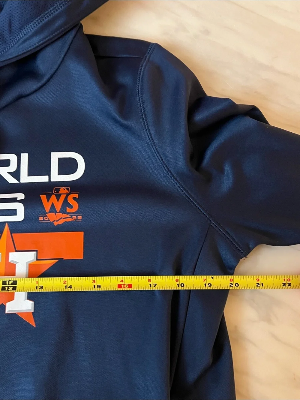 Nike Houston Astros 2022 World Series Navy Pullover Hoodie Men's L NWT